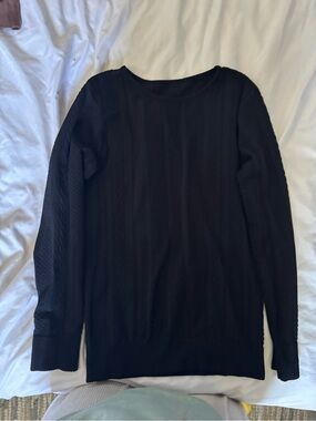 Classic Black Women's Long-Sleeve Sweater